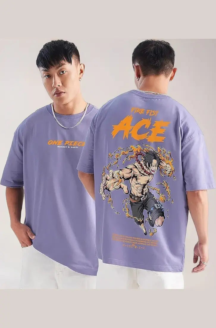 Fire Fist Ace Oversized T-Shirt – One Piece Edition