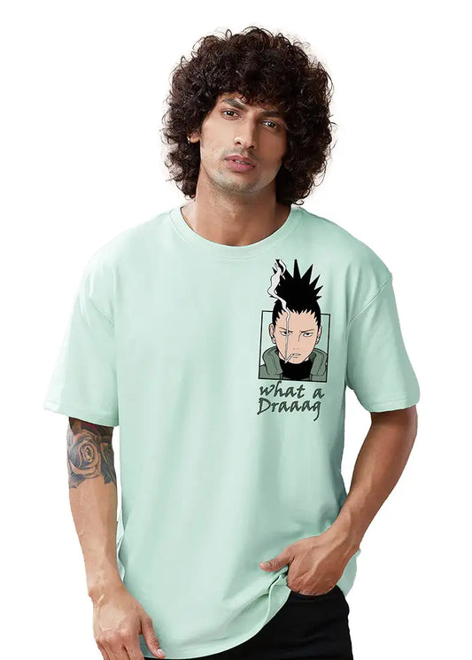Shikamaru Nara Black Oversized T-Shirt – Naruto Edition