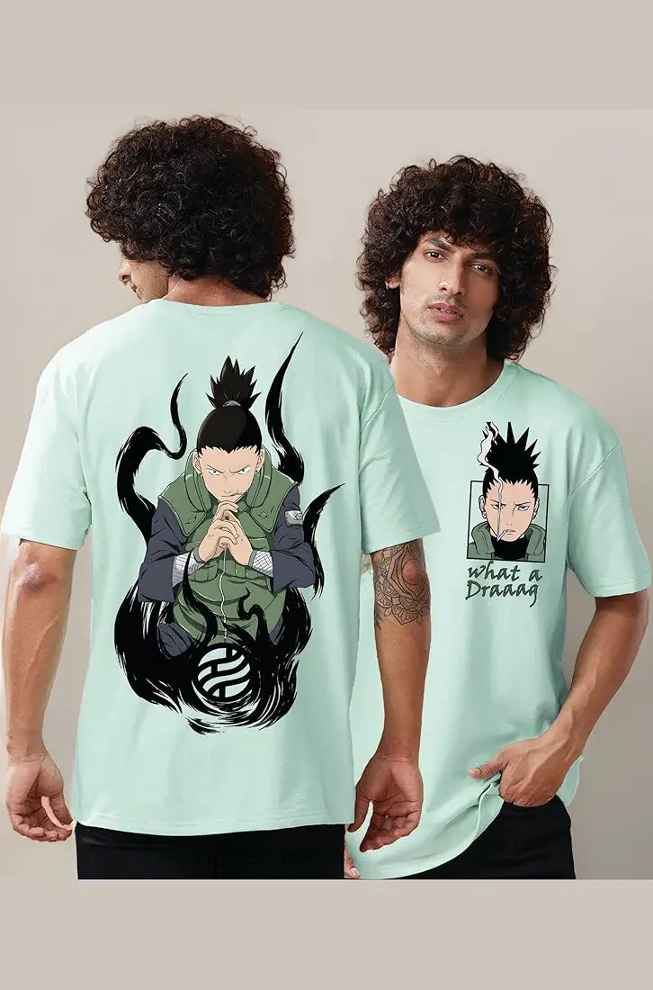 Shikamaru Nara Black Oversized T-Shirt – Naruto Edition