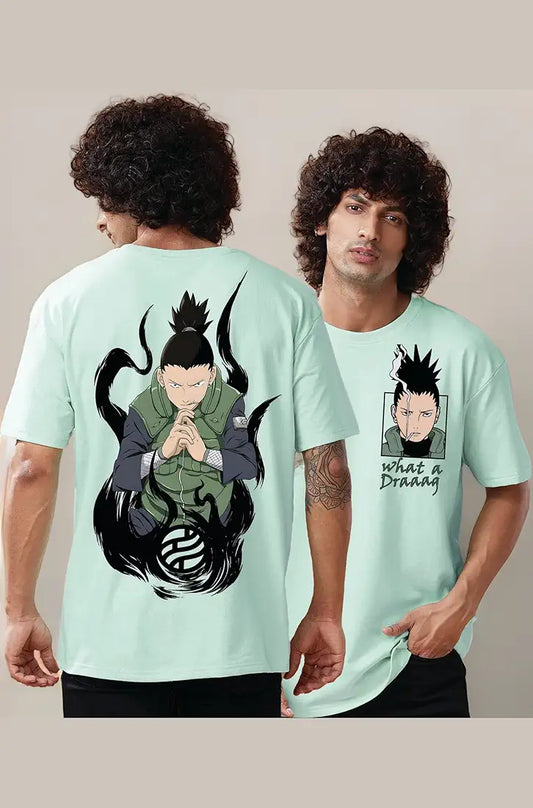 Shikamaru Nara Black Oversized T-Shirt – Naruto Edition